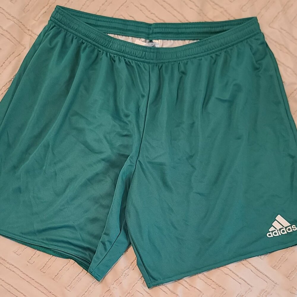 Men's Green Adidas Soccer shorts